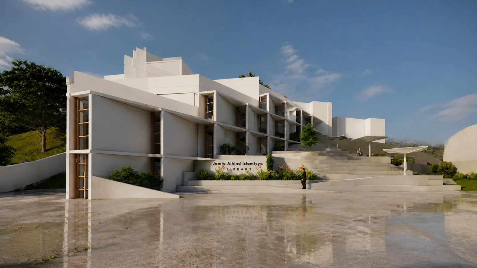 Cascading Library architectural detail view 4