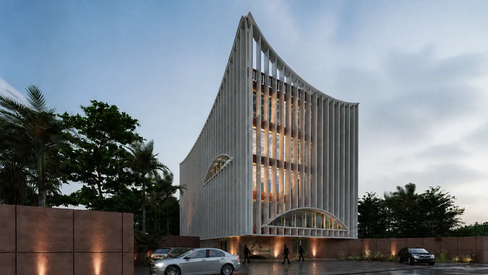 DharuThanzeel Educational Center architectural detail view 2