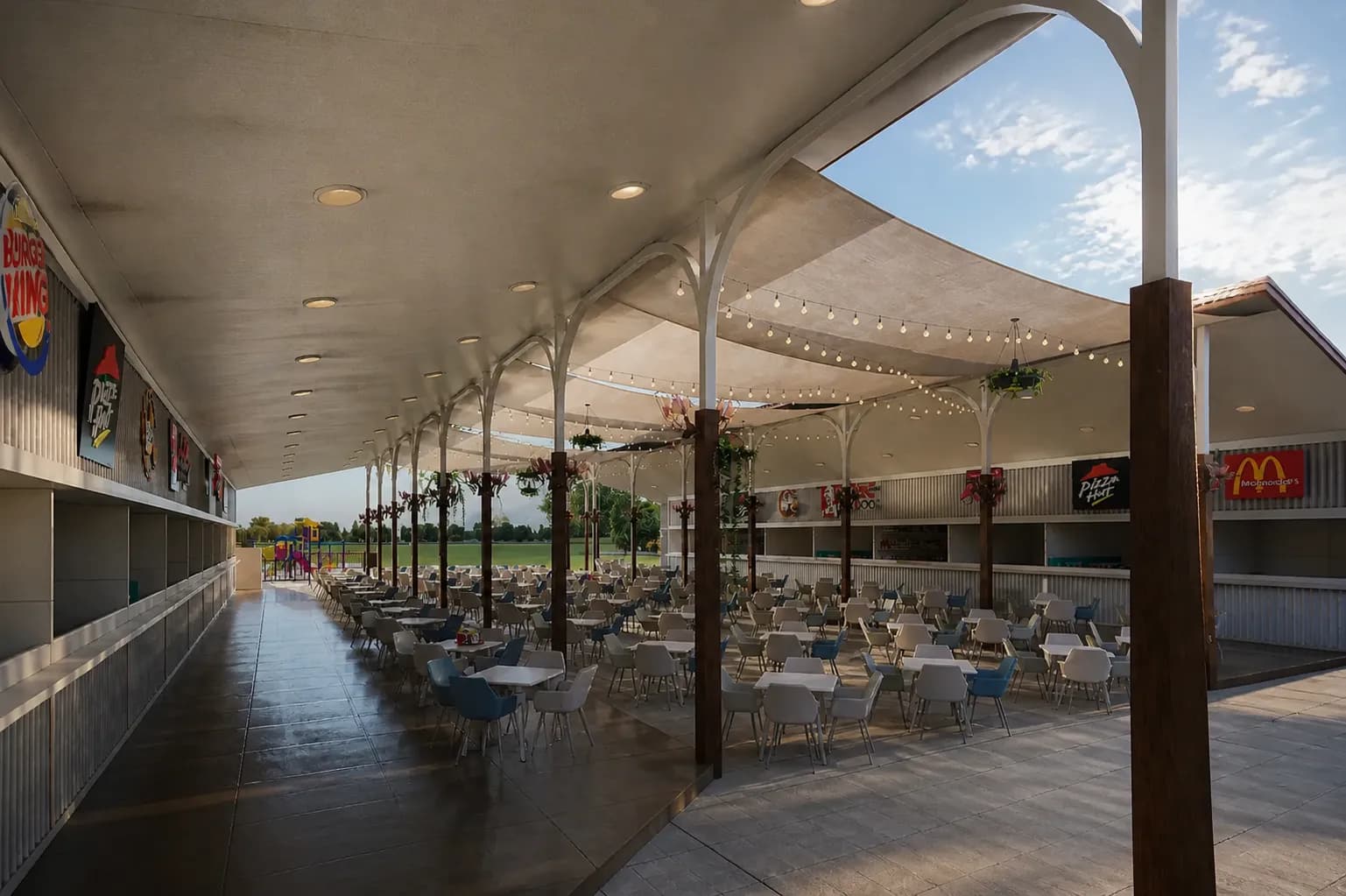 TANZANITE Food Park architectural detail view 3