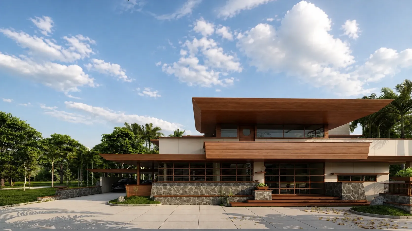 The Floating House - Architecture project by HANG in Pulikkal, Malappuram
