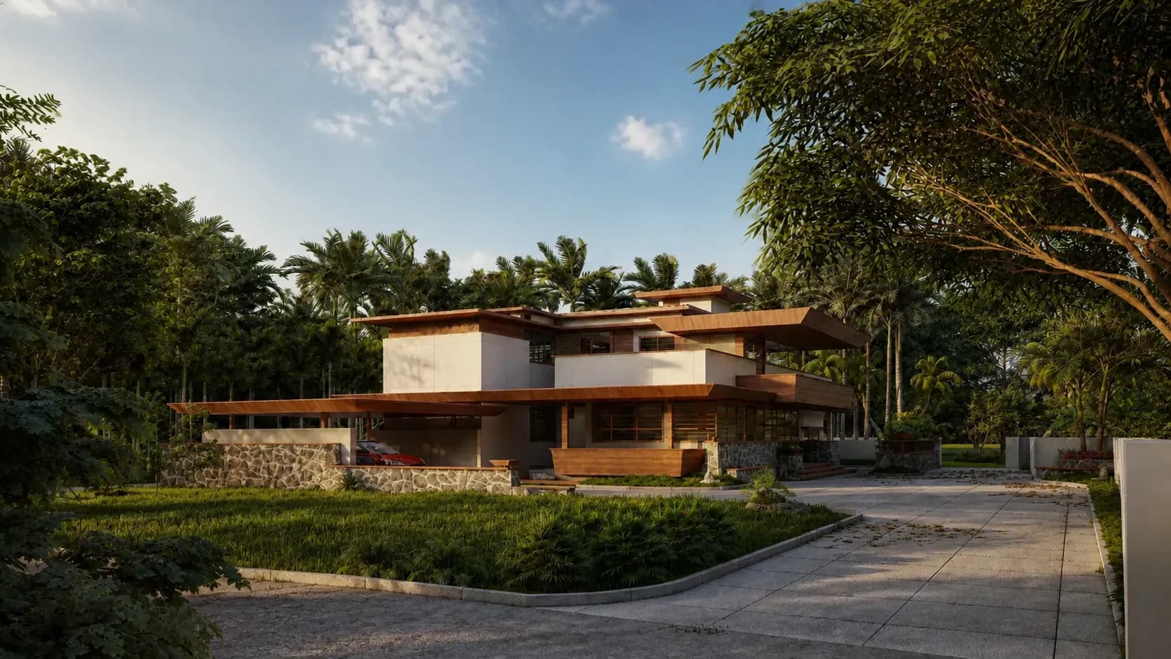 The Floating House architectural detail view 1